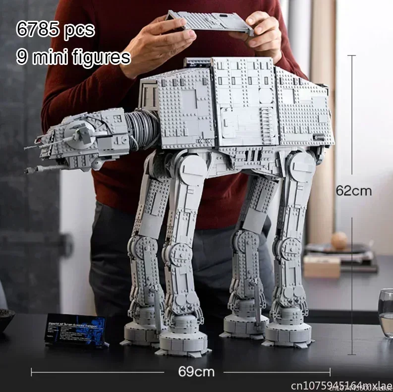 6785 шт. большие совместимые с AT-AT 75313 70888 строительные блоки кирпичи модель подарки