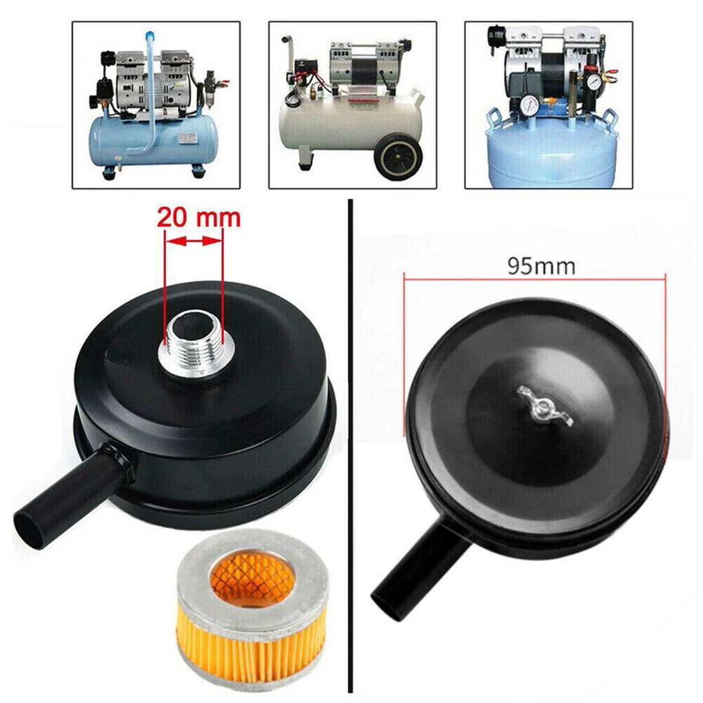 

Шумоподавление легко с железной оболочкой глушитель для воздушного компрессора аксессуары для наружного глушителя уменьшает шум