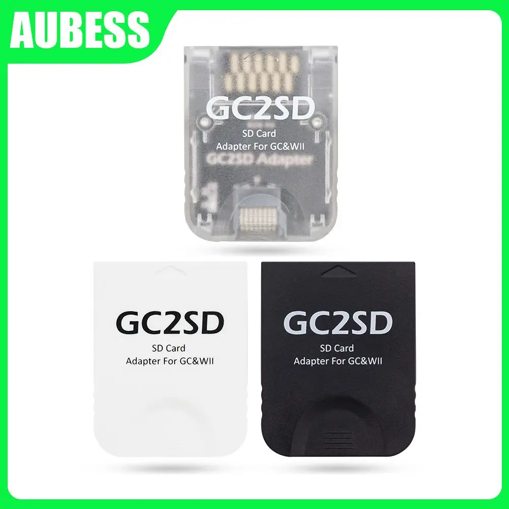 Tf Card Reader Gc2sd Convenient Memory Card Adapter Portable For Gamecube Wii Card Adapter For Gamer Black