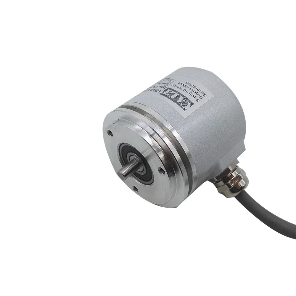 Однооборотный абсолютный кодировщик CAS60 4-20mA 0-5V 0-10V SSI Modbus выход 6 мм Твердый вал