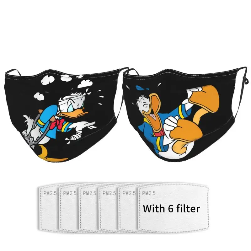

Disney Cartoon Printing Adult Mask Outdoor Sports Protection Sunscreen Dust Masks Washable Adjustable Suitable Men Women 2PCS