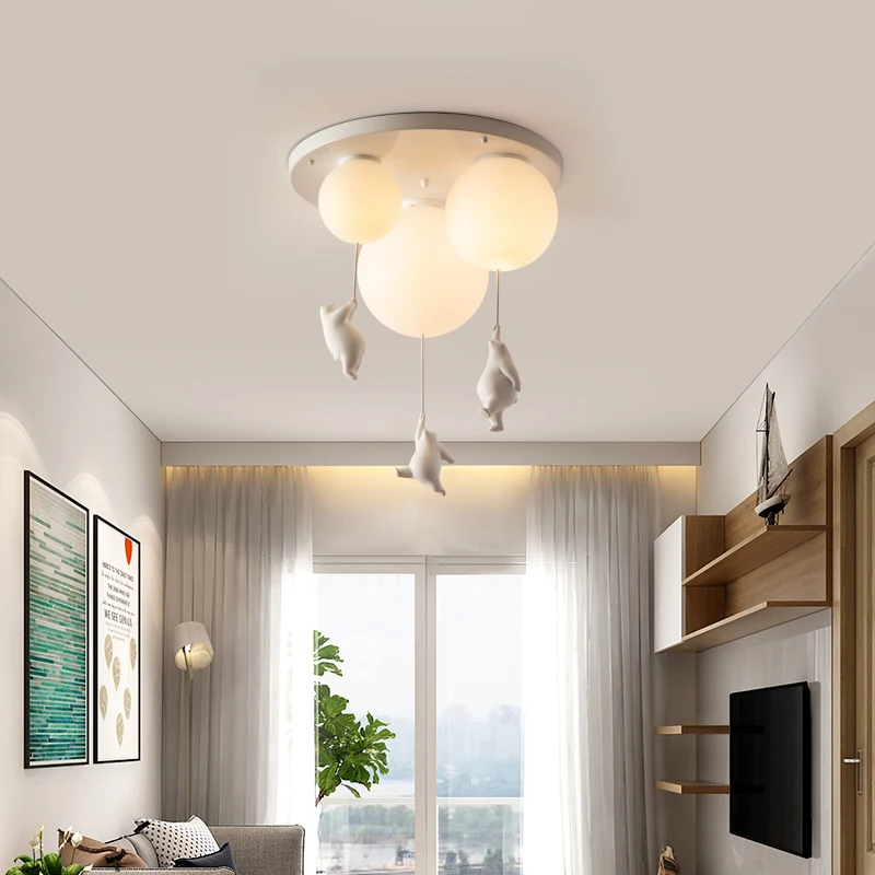 Потолочные светильники для детской спальни люстра с воздушными шарами лампа
