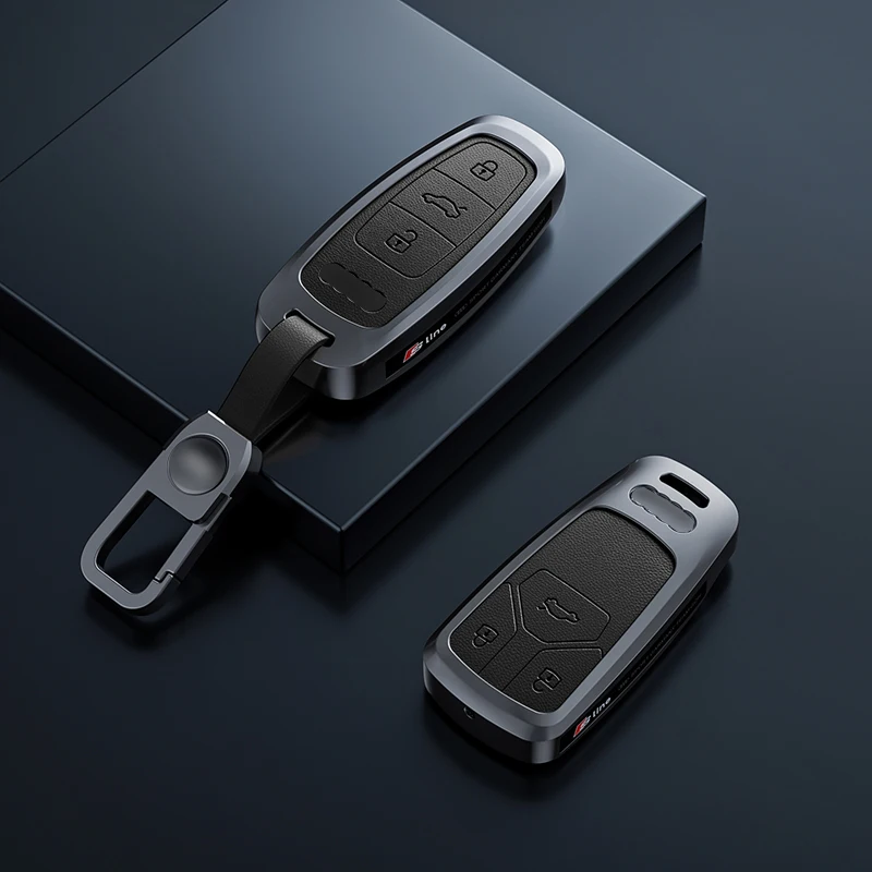 

Zinc alloy Style Car Key Case Cover Shell Fob For Audi A1 A3 8V 8P 8L A4 A5 B8 B9 8T A6 A7 C6 C7 Q3 8U Q5 Q7 4M TT TTS