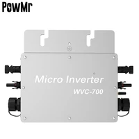 powmr 700w solar on grid tie inverter 120v230vac mppt solar dc to single phase power micro inverter monitor by wifi