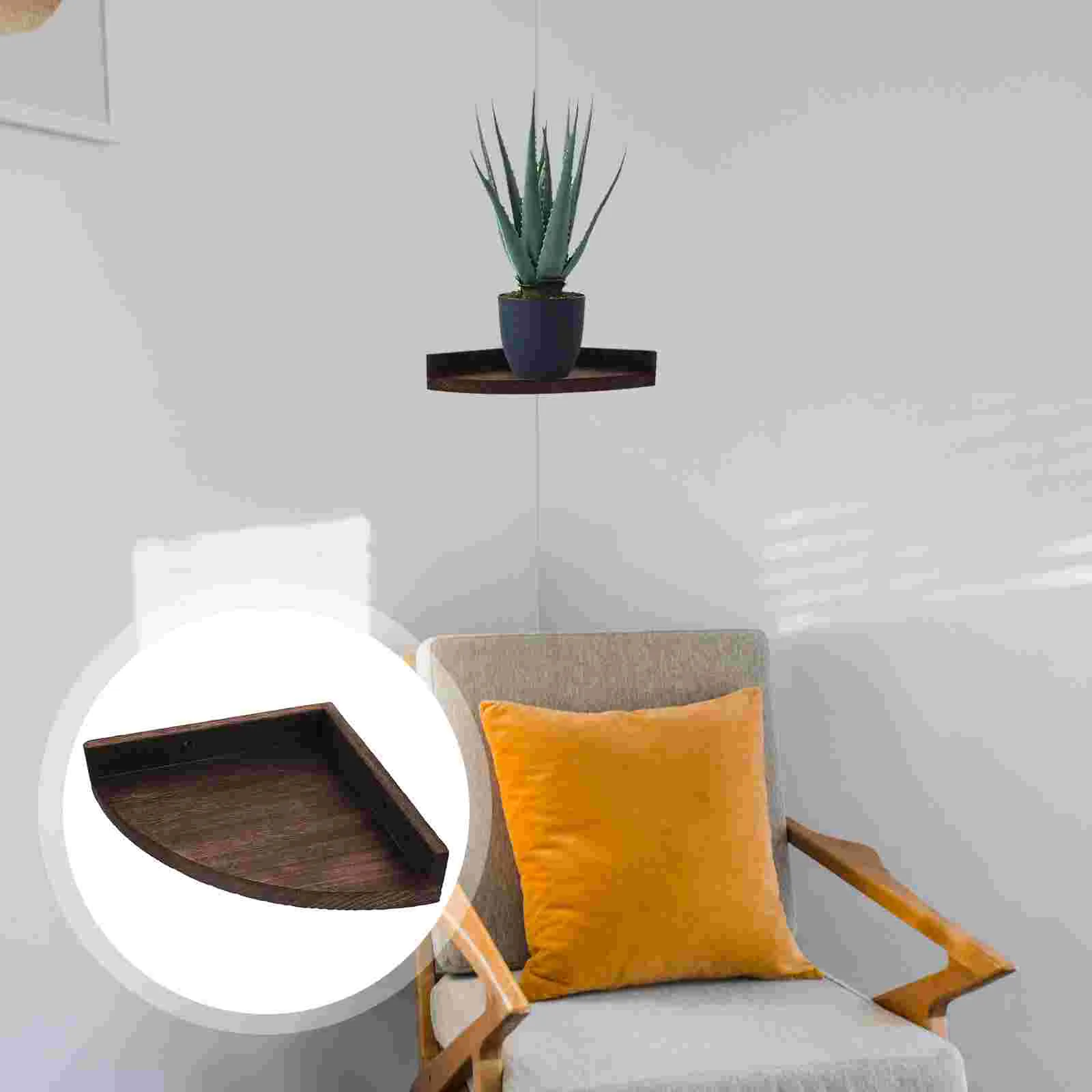 

Corner Shelf Book Stand Hanging Floating Cabinet For Wall Wall-mounted Shelves Decor Holder Wood Storage Rack Living Room