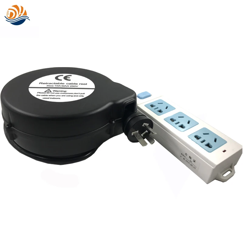 Бесплатная доставка 5 м выдвижная система удлинителей питания с вращающейся