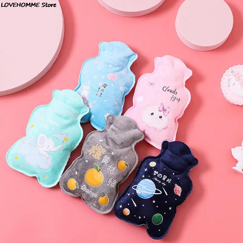 

Hot Water Bottle Rubber Bag Cute Cartoon Warm Relaxing Safe Heat Cold Large