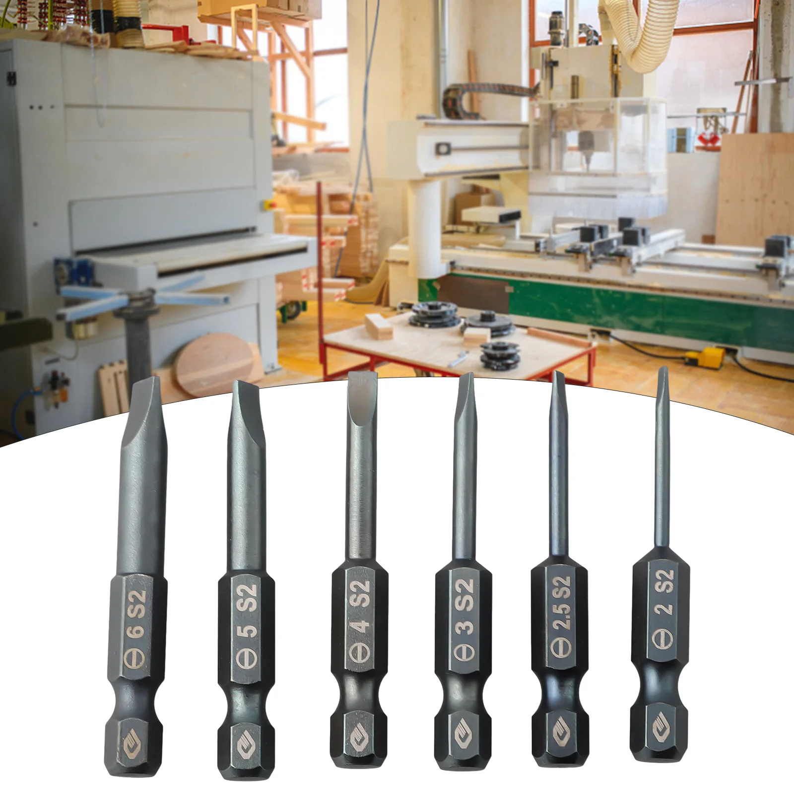 1 шт. 1/4 ''шестигранные магнитные шлицевые отвертки из легированной стали с