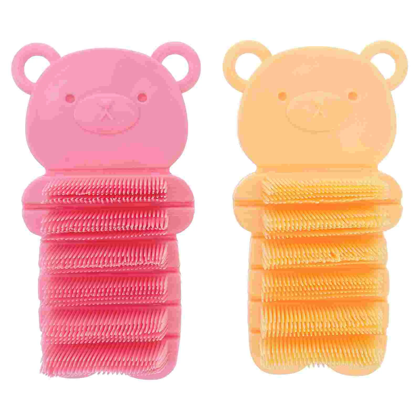 

2 Pcs Children's Hand-Washing Brush Clean Pinceles Para Uñas Acrilicas Manicure Tool Nail Cleaner Scrub