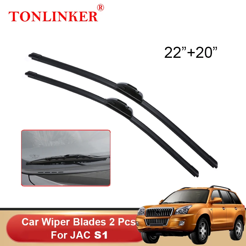 

Автомобильные щетки стеклоочистителя TONLINKER для JAC S1 2011 2012 2013 2.0MT 2.4MT, автомобильные аксессуары, щетки стеклоочистителя переднего стекла, реза...