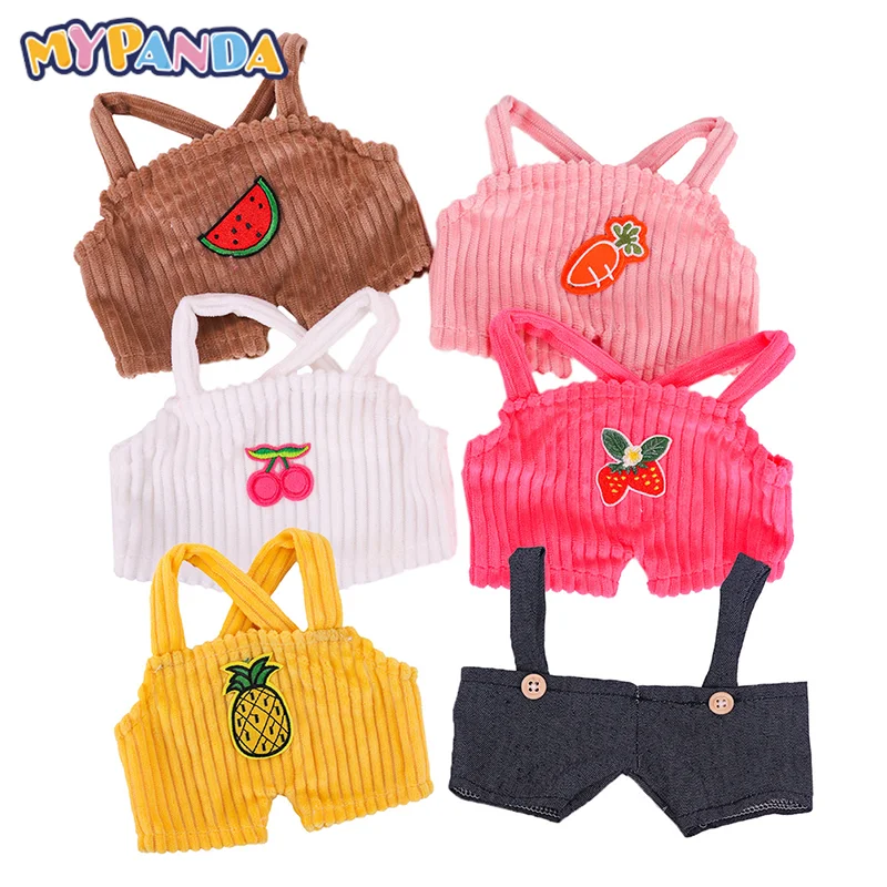 

1PC Kawaii Clothes Accessories For 30cm Lafanfan Duck Cafe Mini Ducks Overalls Glasses Doll Hairband Plush Toy