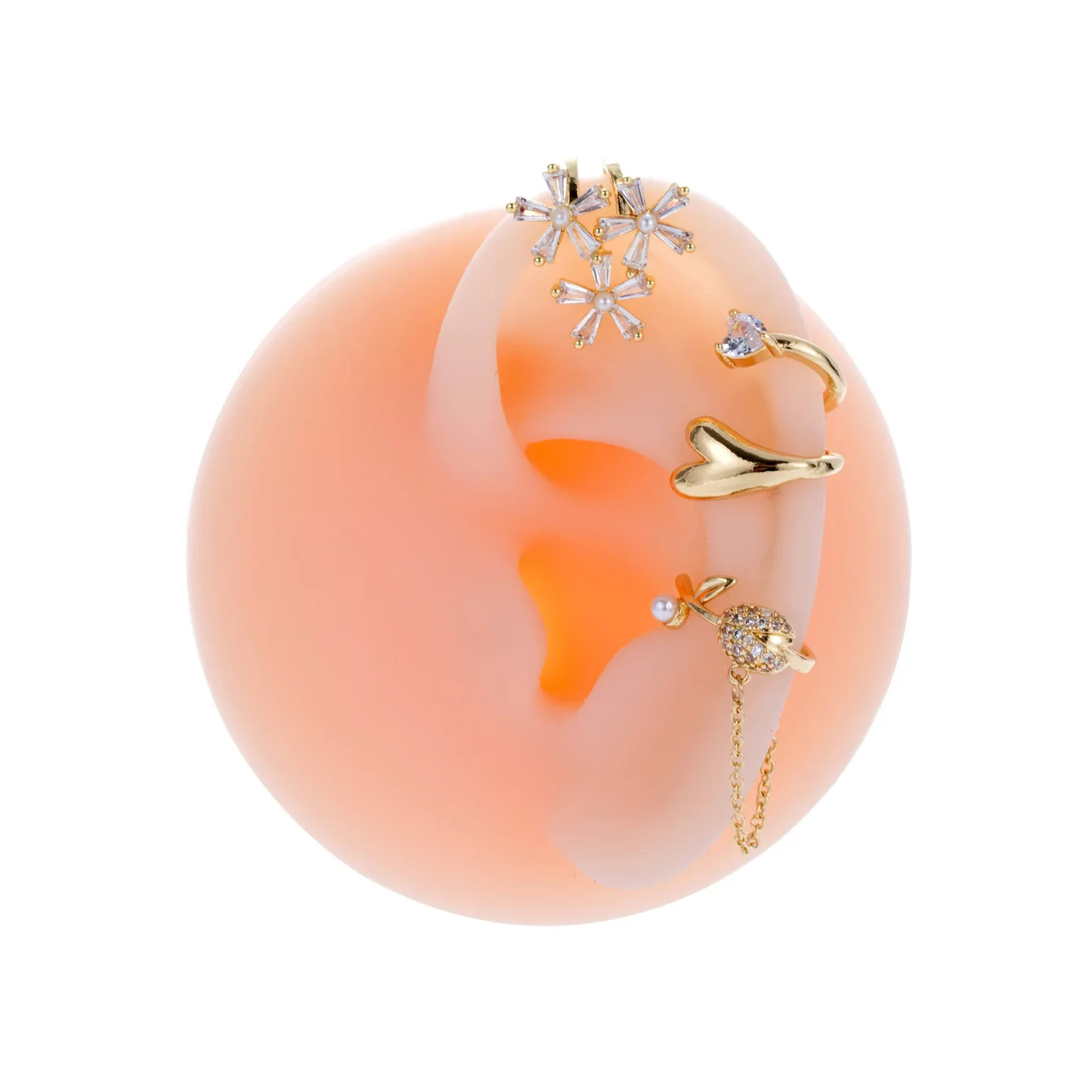 1 шт. поддельные ювелирные изделия для пирсинга женщин 2024 трендовые серьги хряща