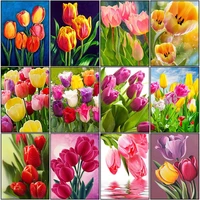 5d diy diamond painting flower cross stitch kit squareround drill embroidery mosaic rose picture of rhinestones gift home decor