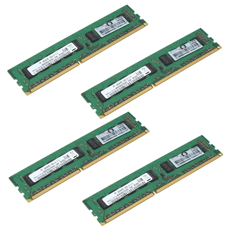 

4x4GB 2RX8 PC3-10600E 1,5 V DDR3 1333MHz ECC Память ОЗУ без буфера для серверной рабочей станции (4G)