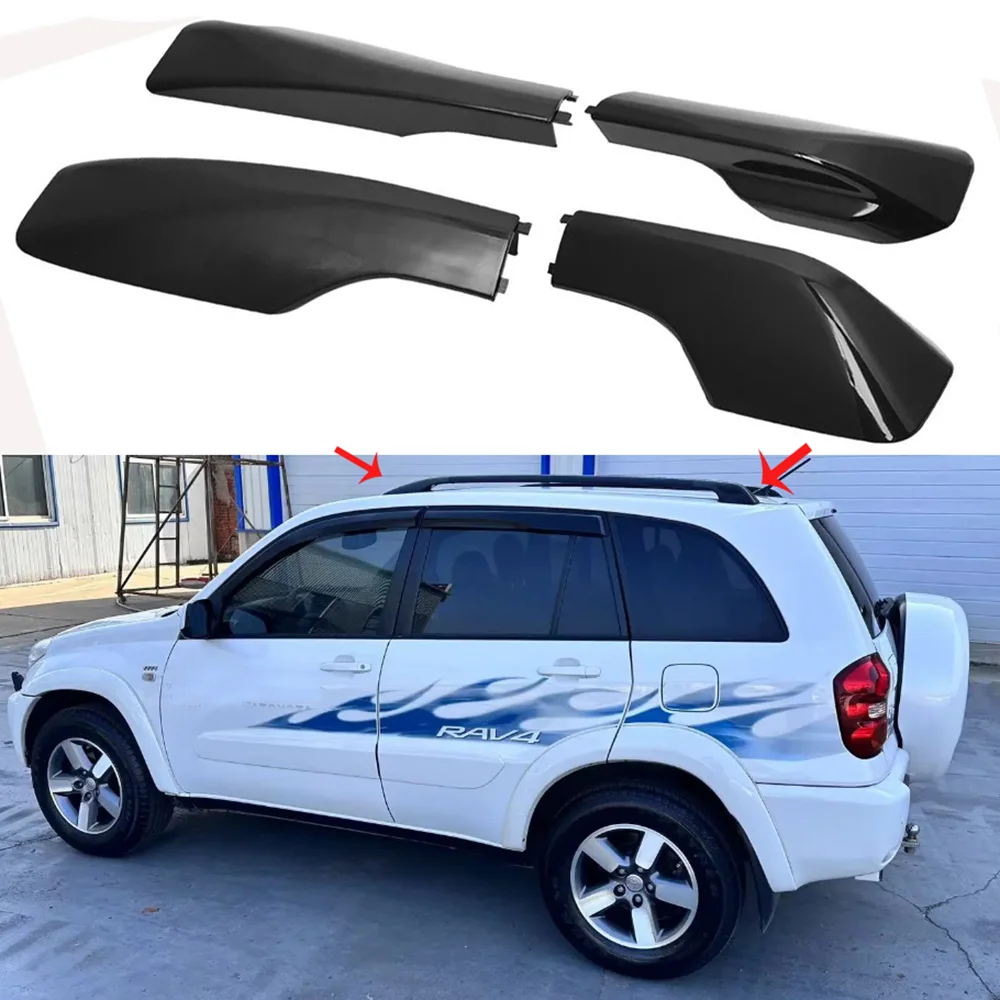 

Черный 4 шт. багажник на крышу, сменный чехол для TOYOTA RAV4 2001 2002 2003 2004 2005, автомобильные аксессуары