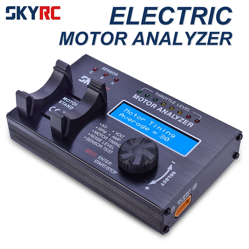 

SKYRC Motor Analyzer BL Electric Brushless Motor Analyzer LCD Motor Tester with LCD Display Screen for RC Cars Motor SK-500020