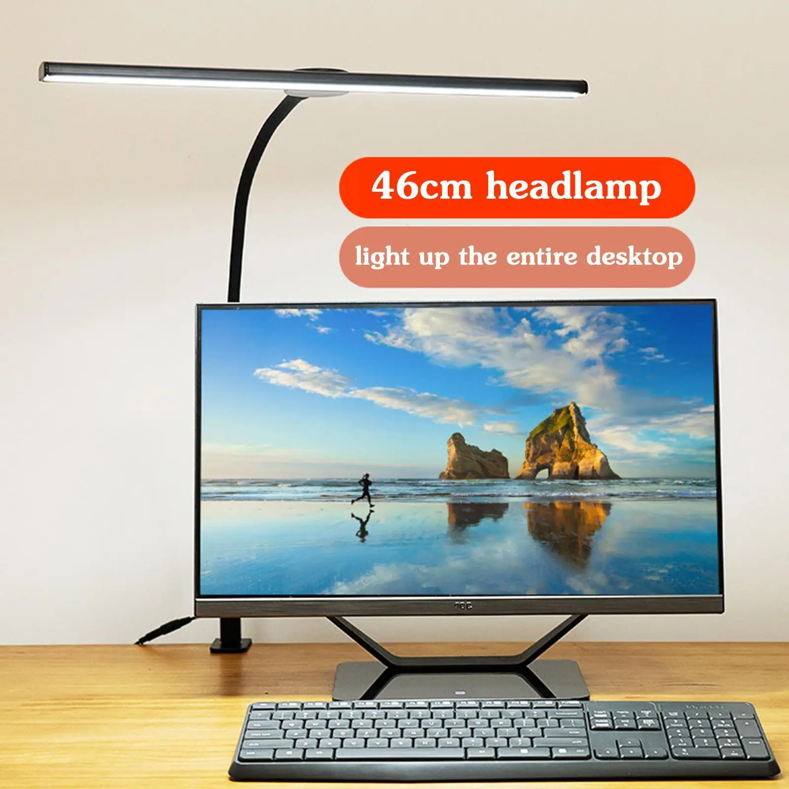 

Dimmable LED Desk Lamp With Flexible Gooseneck, Eye-Caring Architect Task Lamp W/ Clamp For Home Office, 18W 3 Mode 6 Brigh B3P4