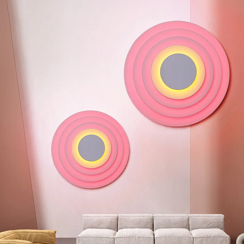 

Sunset Wall Lamp Living Room Background Wall Lamp Room Bedroom Bedside Decoration Lamp Homestay Net Red Atmosphere Lamp Creative