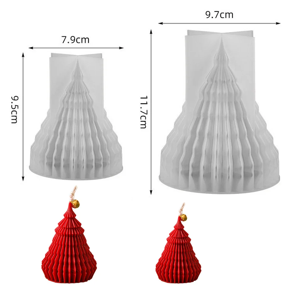 Набор из 2 3D форма для рождественской елки силиконовая свечей сделай сам