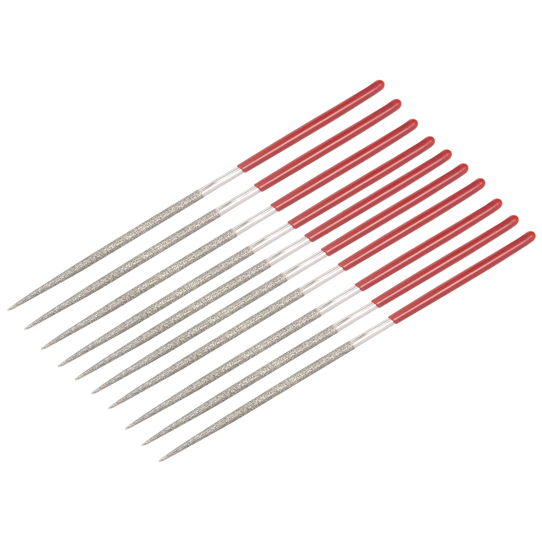 10 шт., 2x100 мм, Круглый Алмазный игла, 150 грит, удобный инструмент, керамические ремесла, сделай сам, дерево, файл, игла, ювелирное изделие, резьба, алмазная пилка