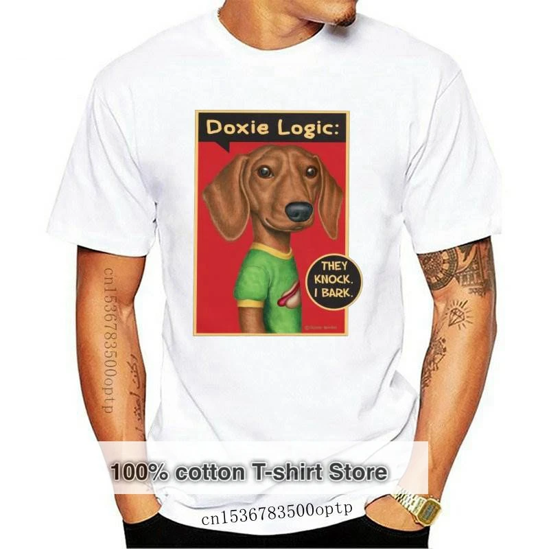 

New Funny Dachshund T Shirt for Men 100% Cotton T-shirt Dog Owner Tees Crew Neck Short Sleeve Fashion Graphic Tshirt Merch Cloth