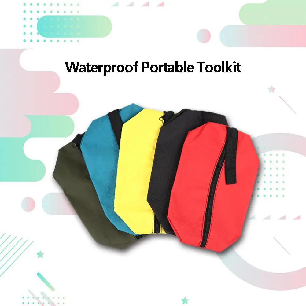 

5pcs/set Portable Handles Tool Bags Multi-function Waterproof Oxford Carrying Wrenches Screwdrivers Pliers Metal Hardware Case