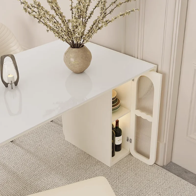 Уникальный складной обеденный стол роскошный многофункциональный современный