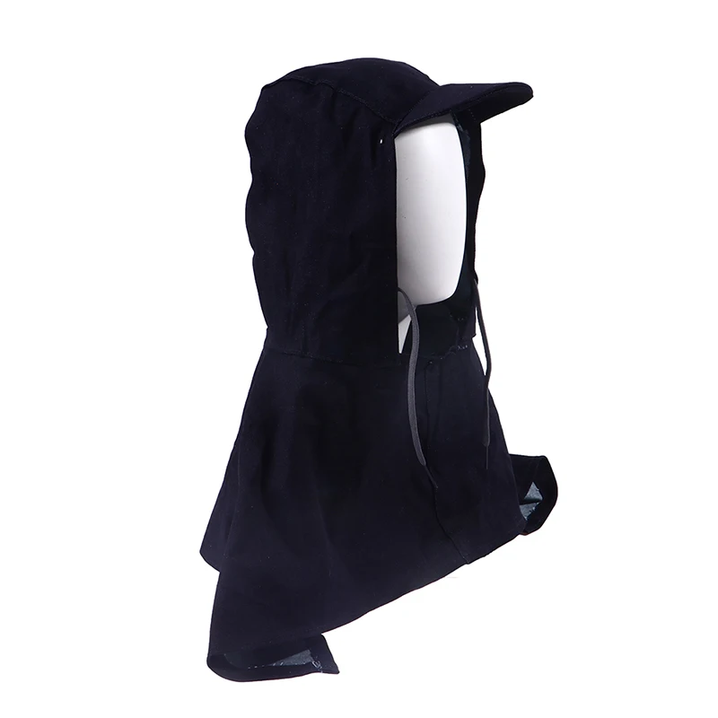 

1Pc Blue Denim Fabric Welding Hood Welding Caps Hats Flame Retardant Helmet Hat Welding Neck Protection For Welder Safety Cover