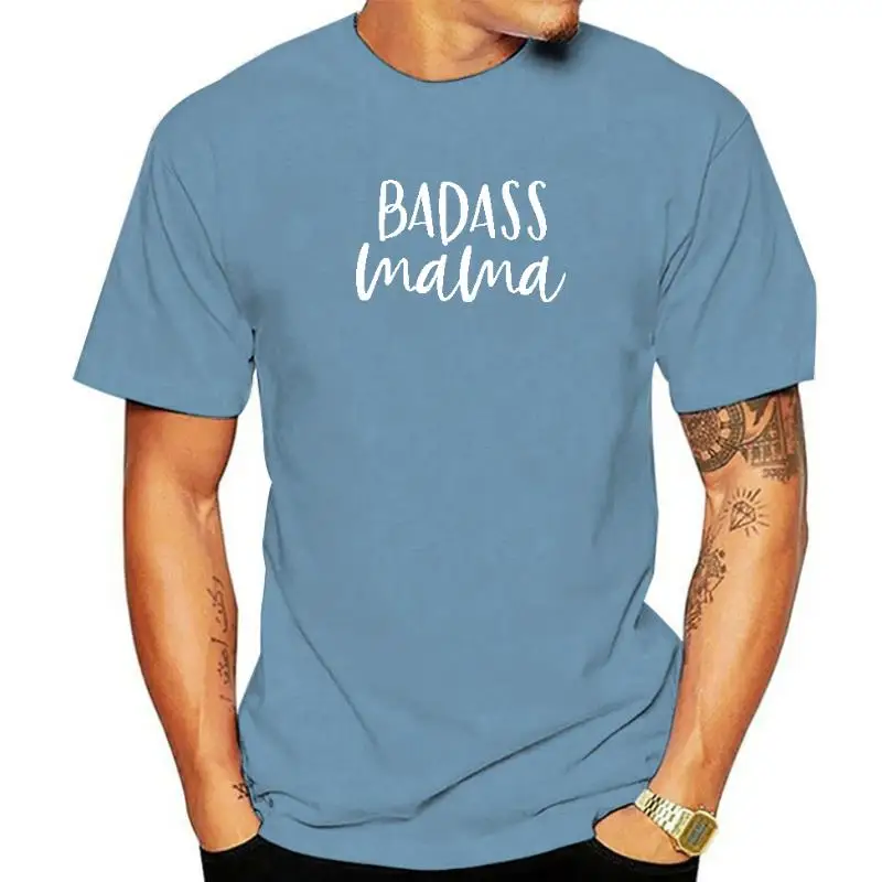 

Badass Mama Clothes Women's Fashion Bad Mom Short Sleeve T-Shirt Funny Letters Print Casual Mothers Day Tee Tops Gifts