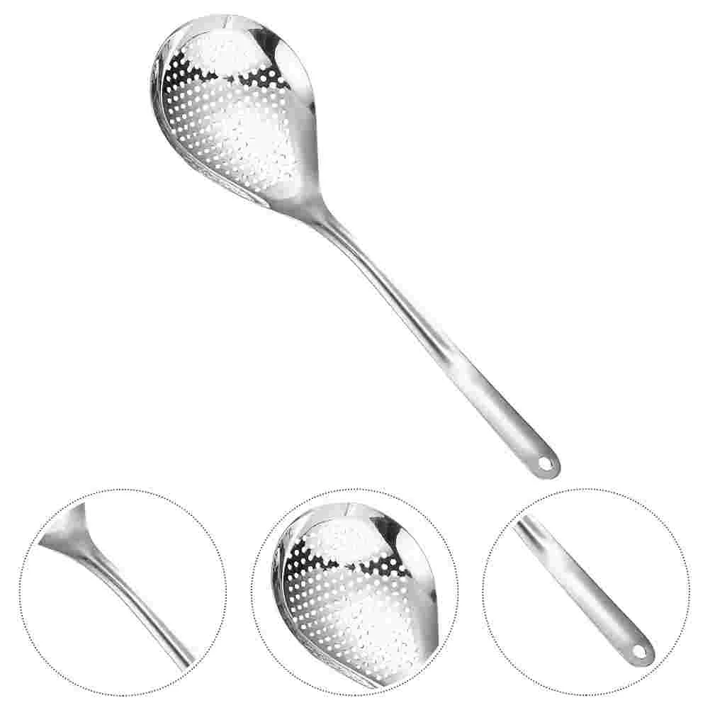

Skimmer Spoon Ladle Strainer Slotted Colander Cooking Stainless Steel Kitchen Frying Pot Fat Hot Utensil Metal Scoop Fried Soup