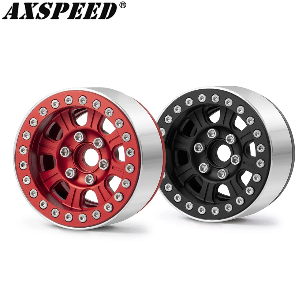 

Ступицы колеса AXSPEED 1,9 Beadlock для осевого SCX10 CC01 F350 D90 90034 Traxxas TRX4 1/10 обновленные детали для радиоуправляемого гусеничного автомобиля