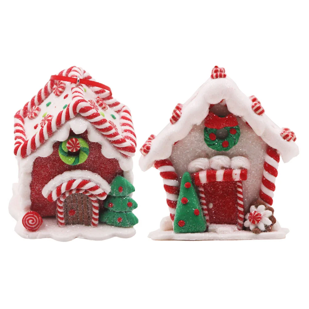 

House Christmas Gingerbread Ornaments Decor Tree Hanging Decorations Ceiling From Ornament Decoration Village Mini Houses Candy