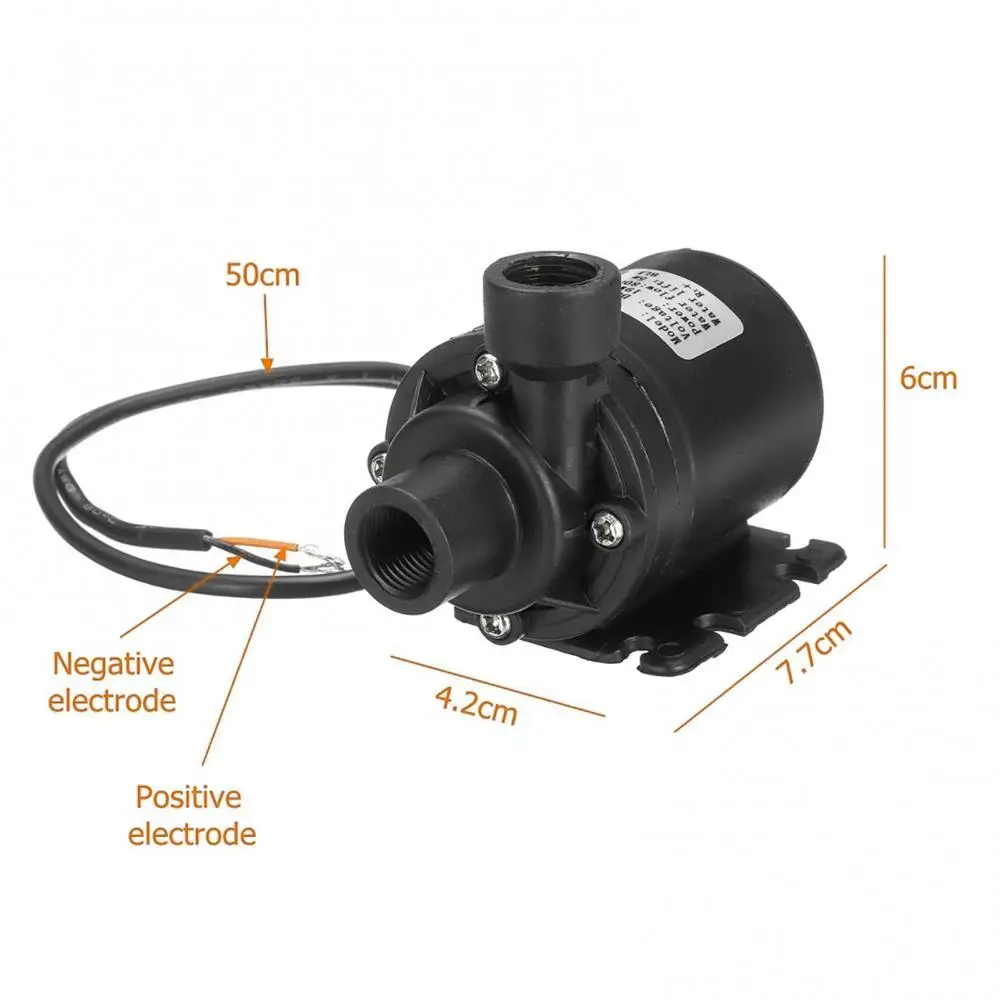 

Mini Portable 800L/H DC 12V/24V 19W Waterproof Household Water Transfer Pump
