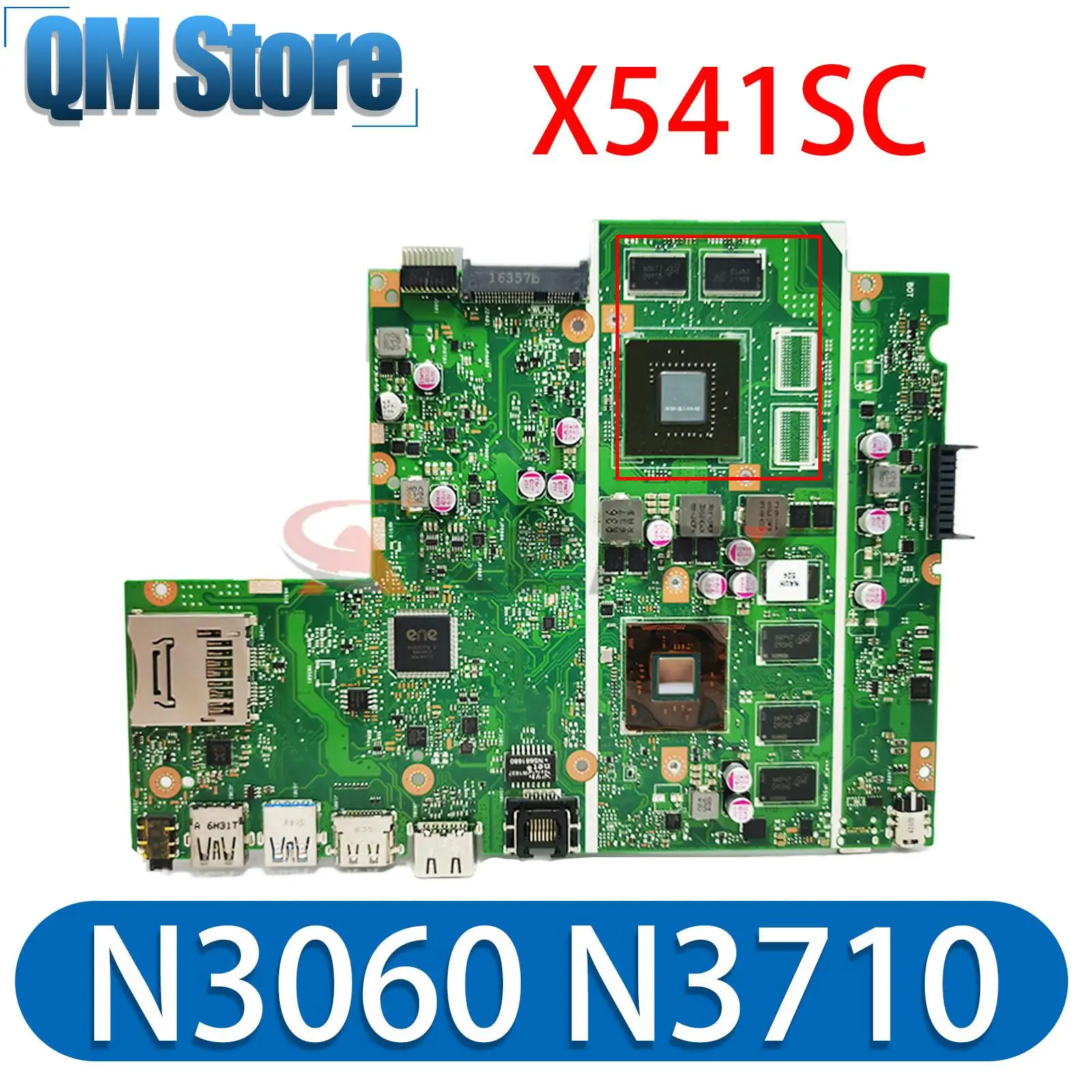 Материнская плата X541SC для ноутбука ASUS VivoBook X541SC A541SC F541SC D541SC R541SCC материнская плата для ноутбука N3060 N3160 N3710 GT810M/UMA