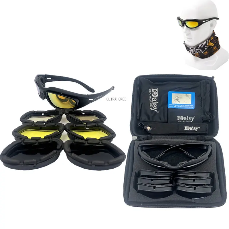 

Тактические поляризованные очки для велоспорта вождения путешествий бега защита UV400 Солнцезащитные очки для охоты Wargame стрельбы ветрозащитные очки