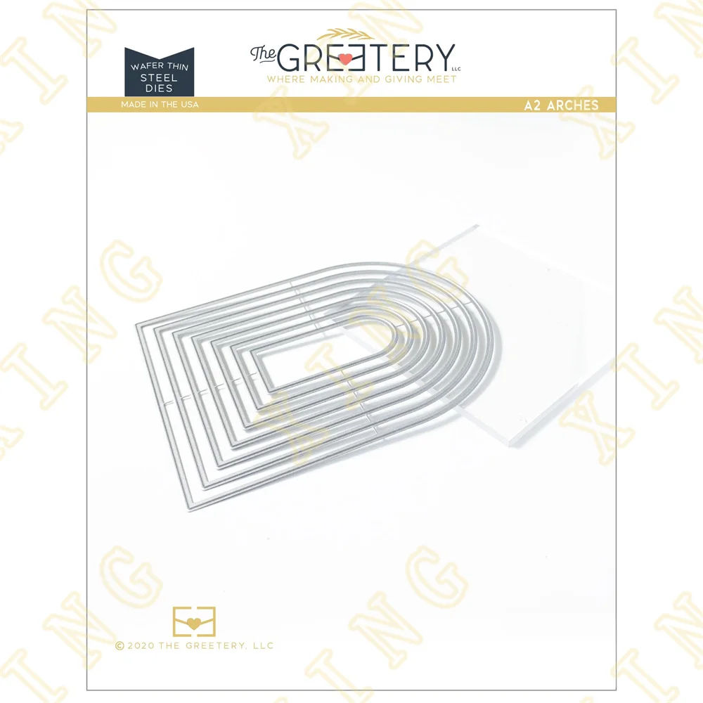 

A2 Arches 2022 New Arrival Metal Cutting Dies Scrapbook Diary Decoration Stencil Embossing Template Diy Greeting Card Handmade