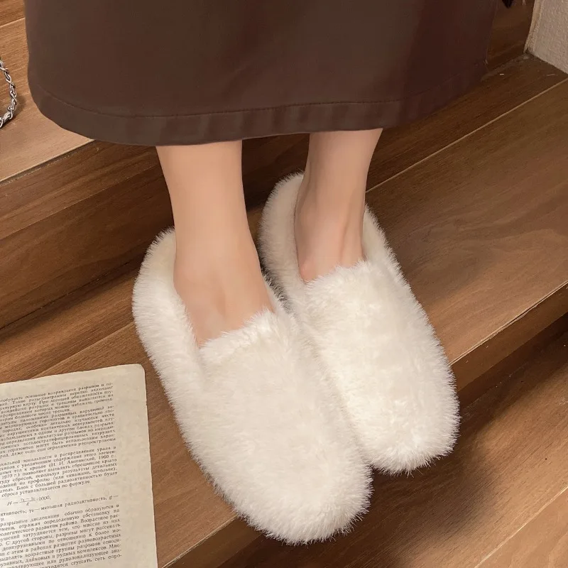 Женские однотонные элегантные слипоны на толстой подошве новые осенние лоферы