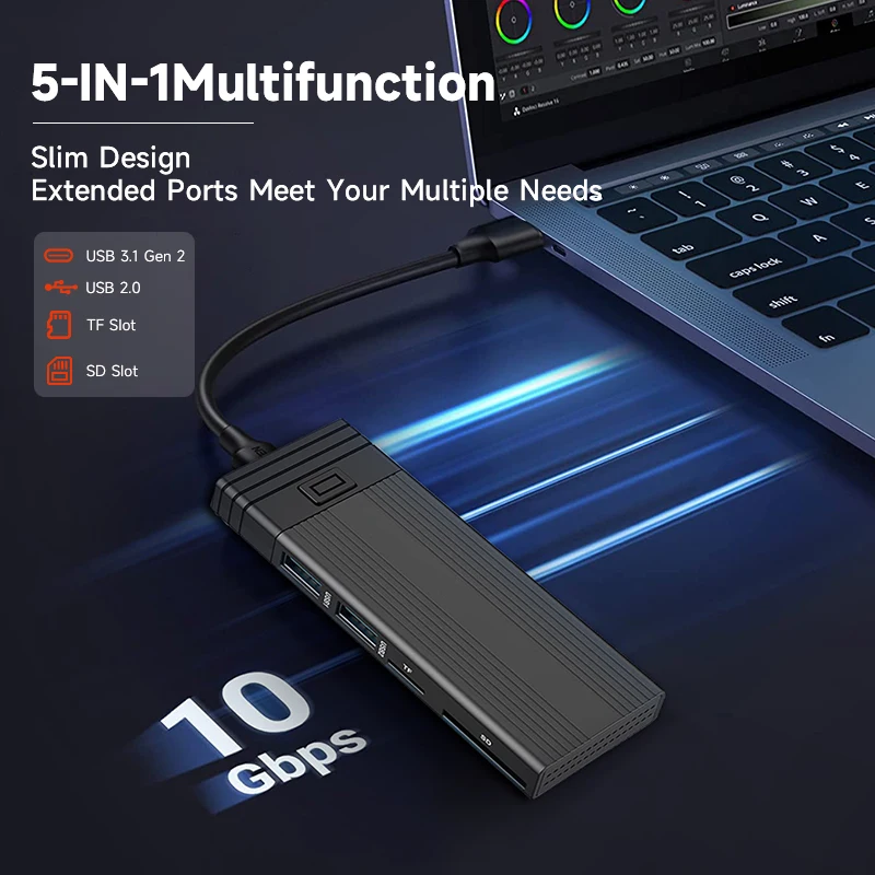 

Адаптер SSD KingSpec для MacBook Pro Air M2 M1 USB-C Type C 3,0