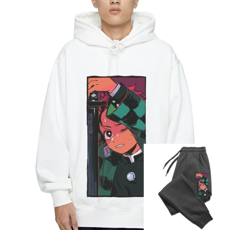 

New Tanjiro Demon Slayer Kimetsu No Yaiba Casual Men T-Sweatshirt Hoodies S M L Xl 2Xl 3Xl Fashion Classic Outerwear
