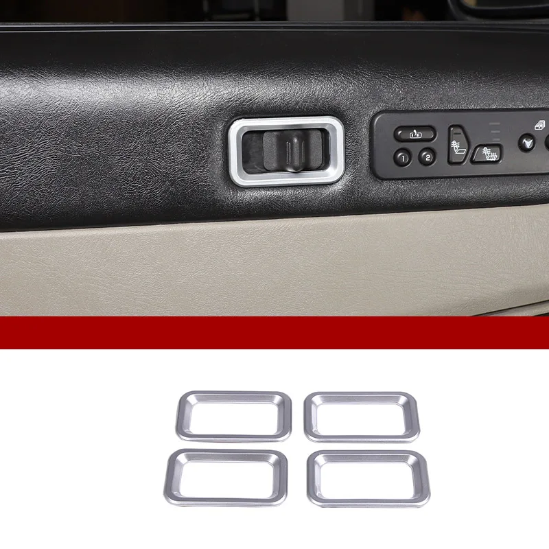 

Для Hummer H2 03-07 ABS углеродное волокно/серебристый салон автомобиля, защитный замок, крышка переключателя, декоративная рамка, наклейка, автомобильные аксессуары