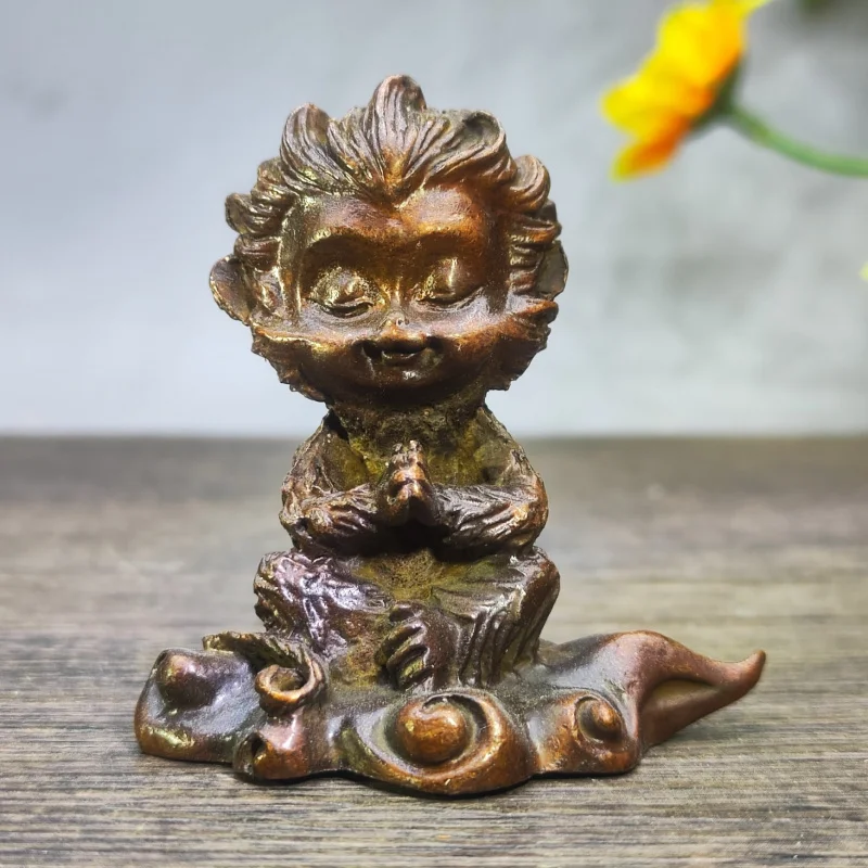 Чистая медь ручной работы в стиле ретро Sun Wukong Tengyun медные чайные украшения вес