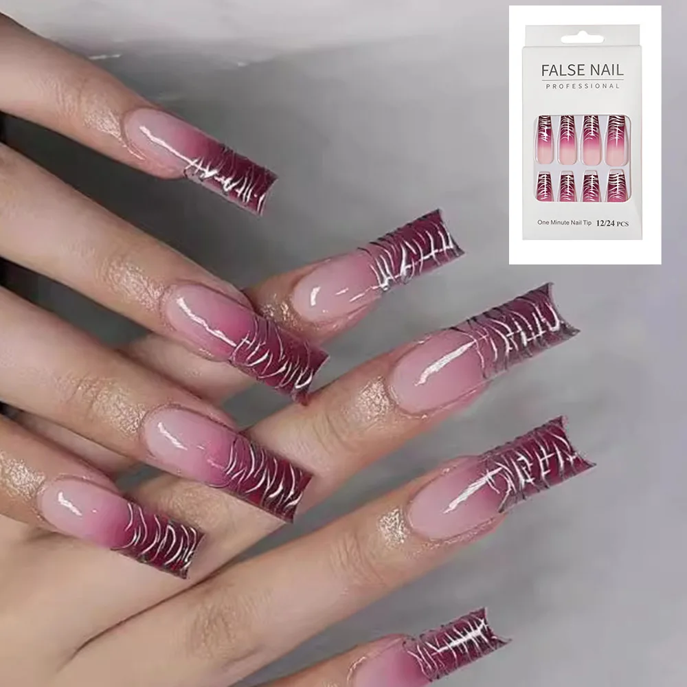 Набор долговечных ногтей для женщин — квадратная форма профессиональные