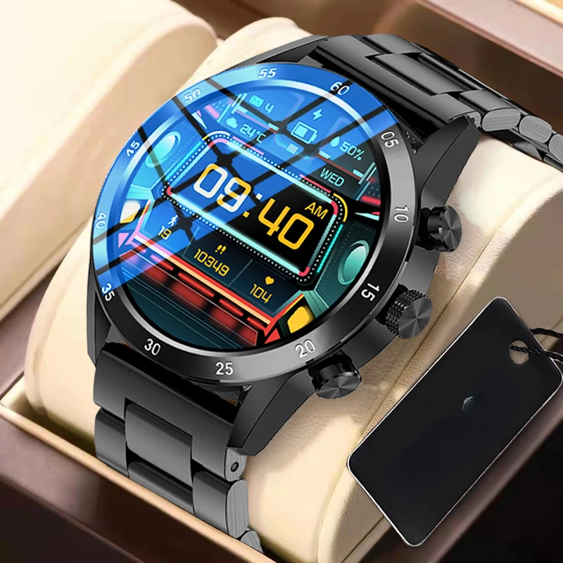 

For Samsung Apple Xiaomi Huawei Smart Watch Men Bluetooth Call Custom Dial Waterproof Smartwatch Fitness Tracker Watch Men