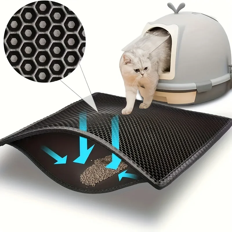 

Keep Your Home Clean & Fresh With This Waterproof & Non-Slip Pet Cat Litter Mat!