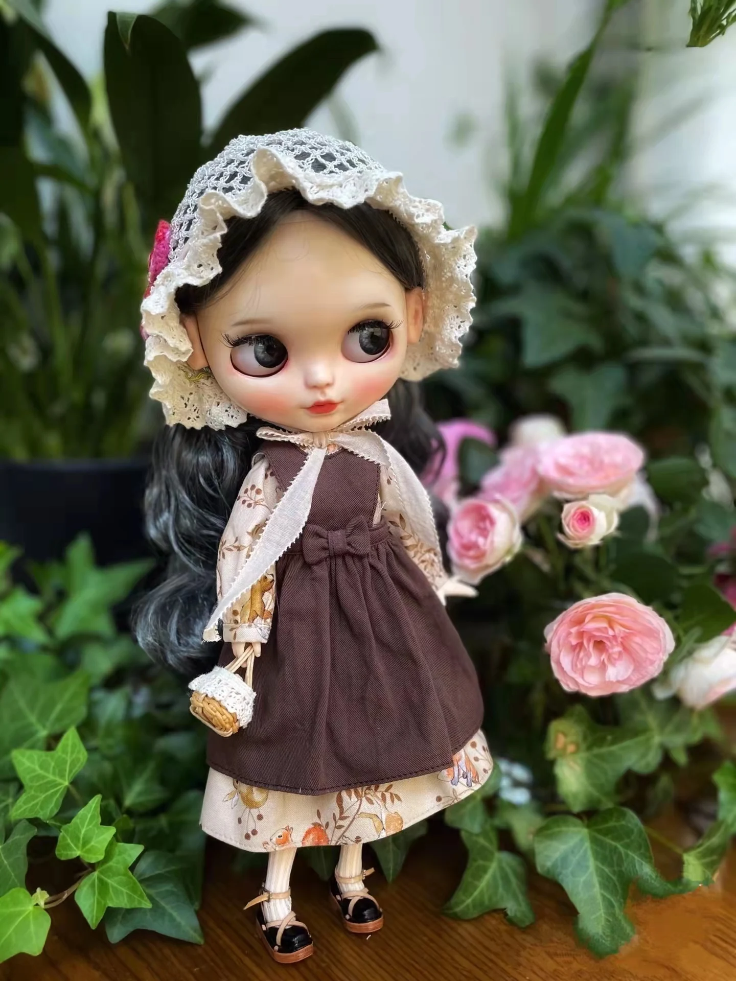 

Одежда Blythe платье ретро литературная юбка 1/6 30 см BJD аниме девушка (подходит для Pullip,Ob24, Licca)