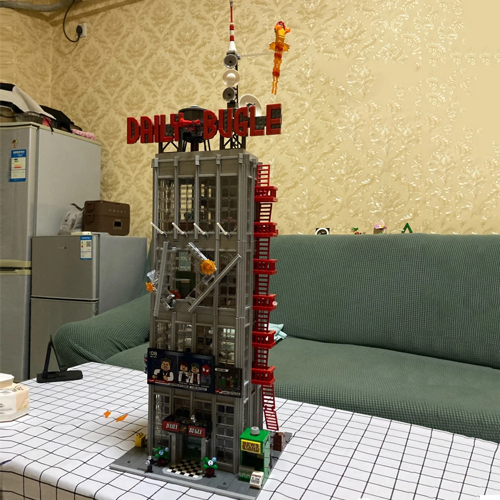 

Супер ежедневная модель Bugle 76178, гоночный автомобиль Moc, Модульные строительные блоки, кирпичи, фигурки героев, развивающие игрушки для мальч...