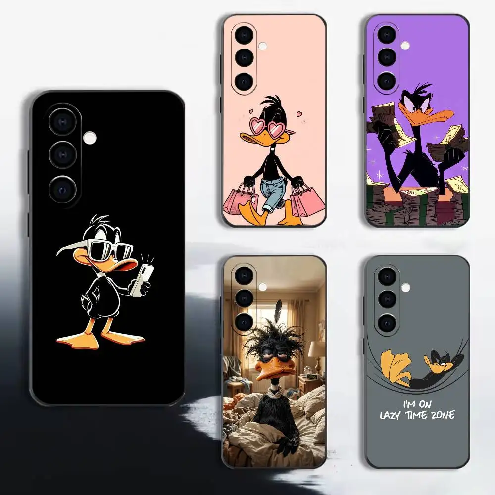 Фото Забавный чехол для телефона Goofy D-Daffy D-Duck-Funny для Samsung A72, A71, A72, A70, A53, A52, A51, черный мягкий чехол из ТПУ №1
