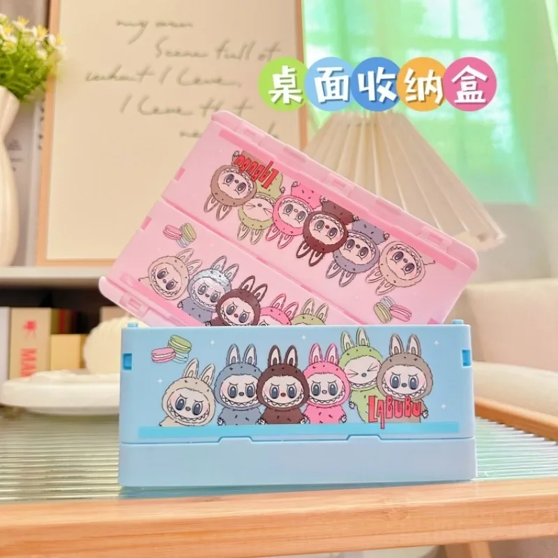 Labubu Sanrio Ainme Pochacco ящик для хранения настольный складной портативный мелочей