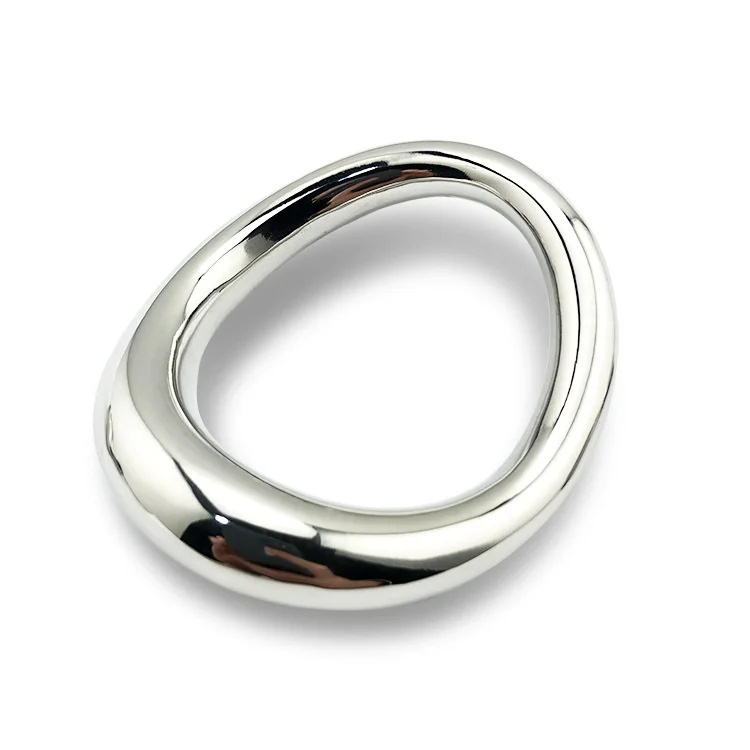 

New stainless steel curved surface seminal locking ring scrotal penis binding stretching ring adult fun products are hot sellers