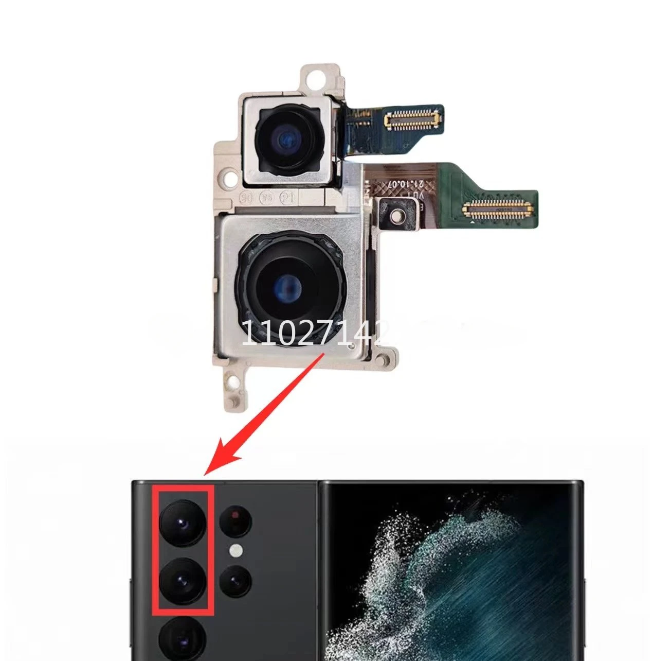 Задняя фронтальная камера для Samsung Galaxy S22 Ultra 5G S908B S908U селфи задняя запасной модуль